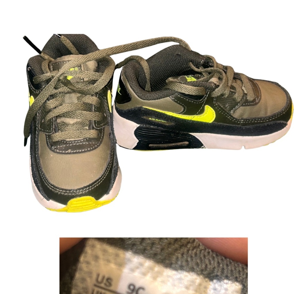 Nike Kids' Sneakers in Gray and Neon Yellow
